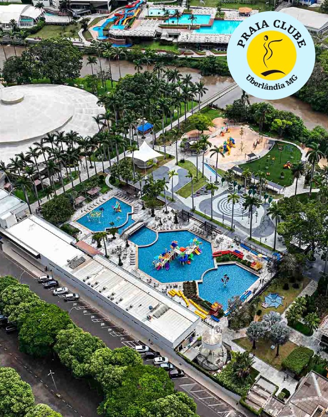 LP - Webinar Experiência dos sócios de clube 2 Vista aérea das piscinas do Praia Clube