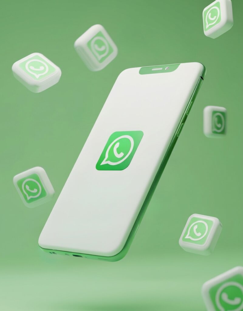 LP - cVortextalks - Nova cobrança do WhatsApp 2 Celular com ícone do WhatsApp